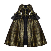 Elegant Marie Antoinette Rococo Masquerade Dress | Victorian Ball Gown for Royal Events, Cosplay & Performances - Halloweez